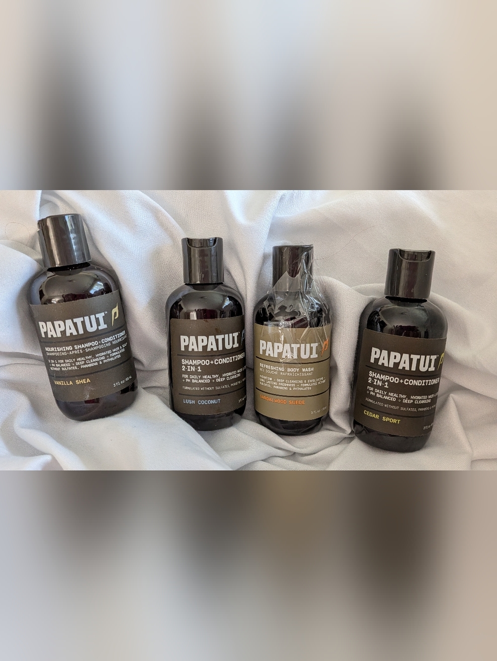 Mens Papatui Sample- Set 3 Shampoo And 1 Body Wash